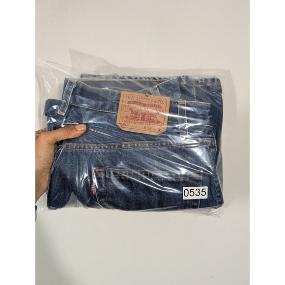 Levi's 550 Men Blue Straight Leg Denim Jeans Sz 36 Vintage Western Farm - Picture 10 of 10